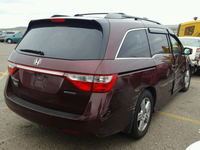 5FNRL5H93CB076820 - 2012 HONDA ODYSSEY TO MAROON photo 4