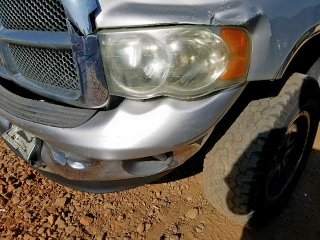 1D7HU18N33S268732 - 2003 DODGE RAM 1500 S SILVER photo 9