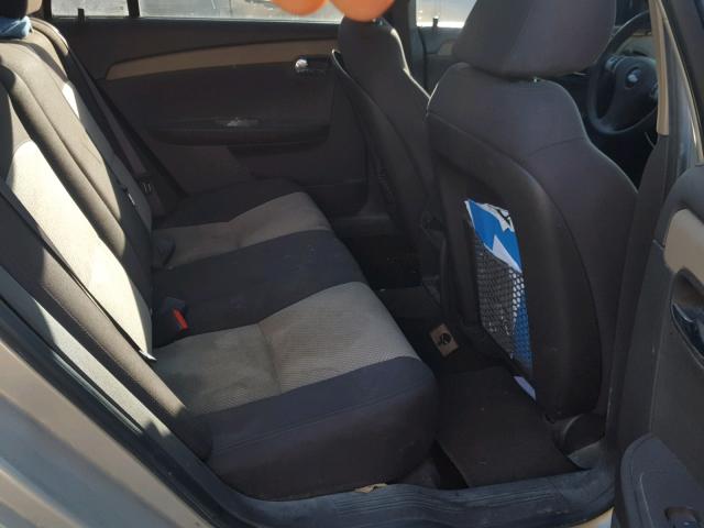 1G1ZC5EB2AF147109 - 2010 CHEVROLET MALIBU 1LT GOLD photo 6