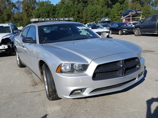 2C3CDXAT3EH367484 - 2014 DODGE CHARGER PO SILVER photo 1