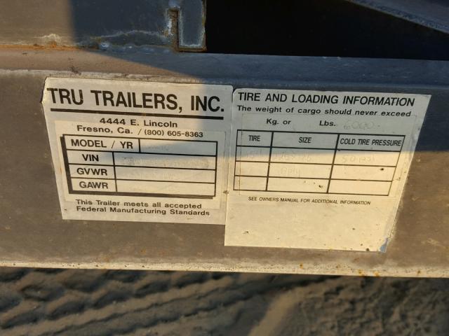 1T9DT1025A1042007 - 2010 TRU TRAILER GRAY photo 10