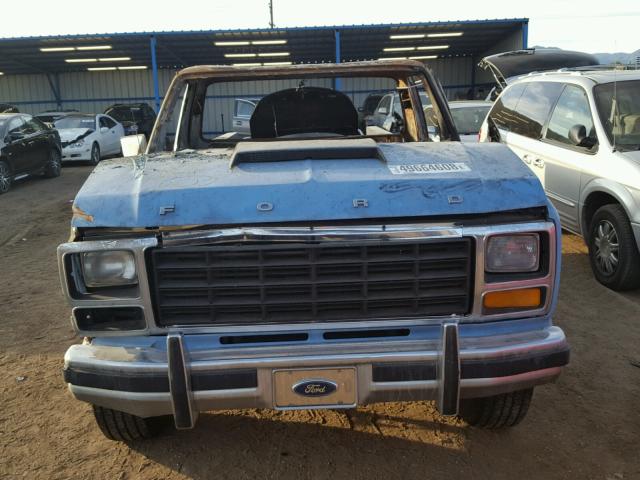 1FTCF10D4BNA49017 - 1981 FORD F100 BLUE photo 2