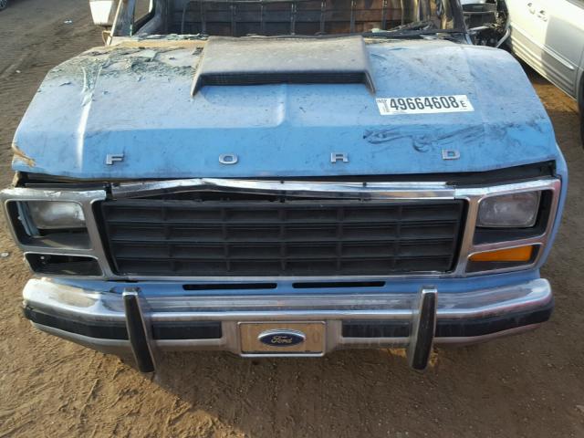 1FTCF10D4BNA49017 - 1981 FORD F100 BLUE photo 7