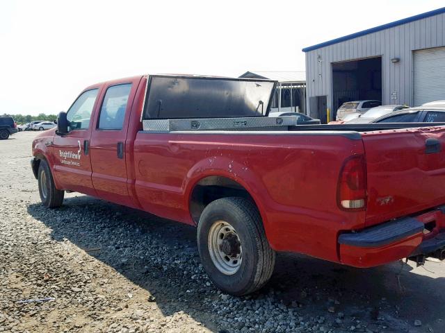 1FTSW30F5YED07174 - 2000 FORD F350 SRW S RED photo 3
