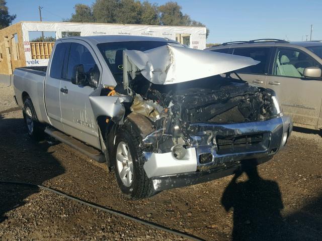 1N6BA0CA7EN502943 - 2014 NISSAN TITAN S GRAY photo 1