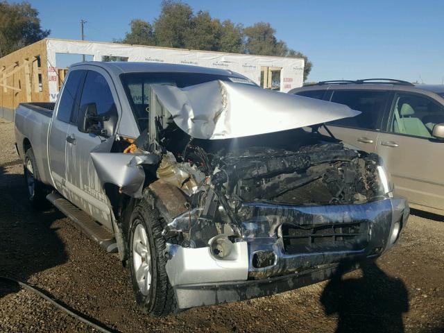 1N6BA0CA7EN502943 - 2014 NISSAN TITAN S GRAY photo 9