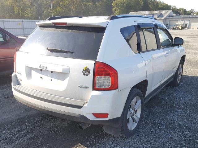 1J4NF1FB5BD180214 - 2011 JEEP COMPASS SP WHITE photo 4