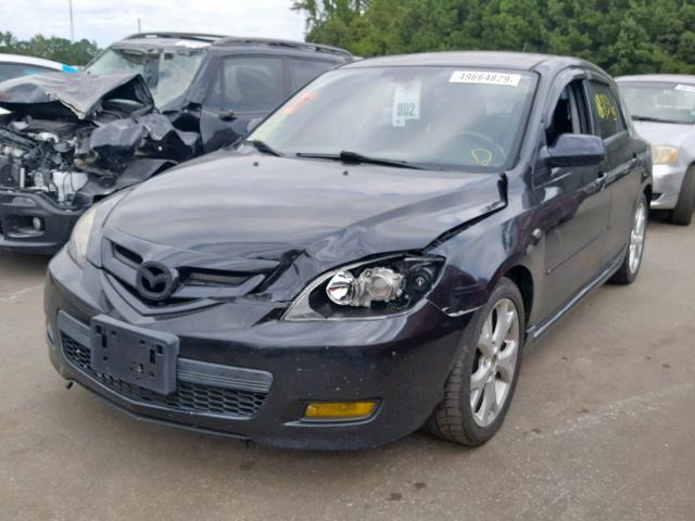 JM1BK343X71702419 - 2007 MAZDA 3 HATCHBAC BLACK photo 2