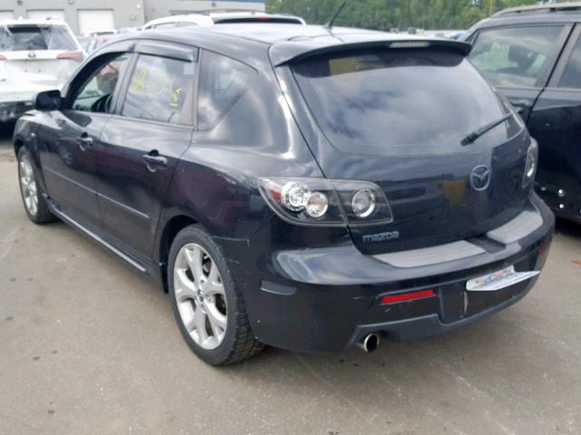 JM1BK343X71702419 - 2007 MAZDA 3 HATCHBAC BLACK photo 3