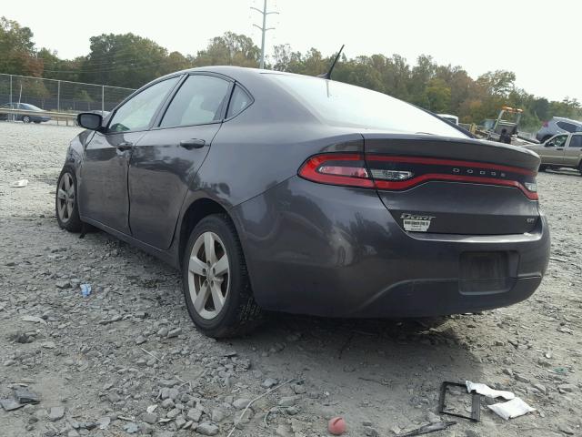 1C3CDFBB3FD344284 - 2015 DODGE DART SXT GRAY photo 3