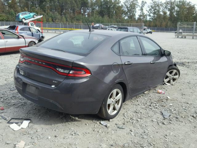 1C3CDFBB3FD344284 - 2015 DODGE DART SXT GRAY photo 4