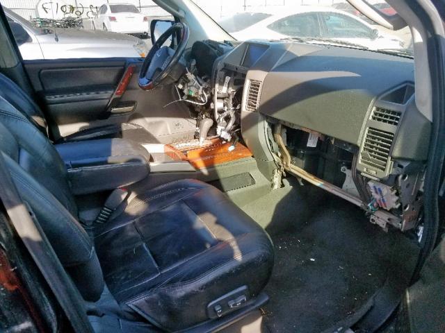 5N3AA08C44N804300 - 2004 INFINITI QX56 BLACK photo 5