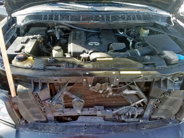 5N3AA08C44N804300 - 2004 INFINITI QX56 BLACK photo 7