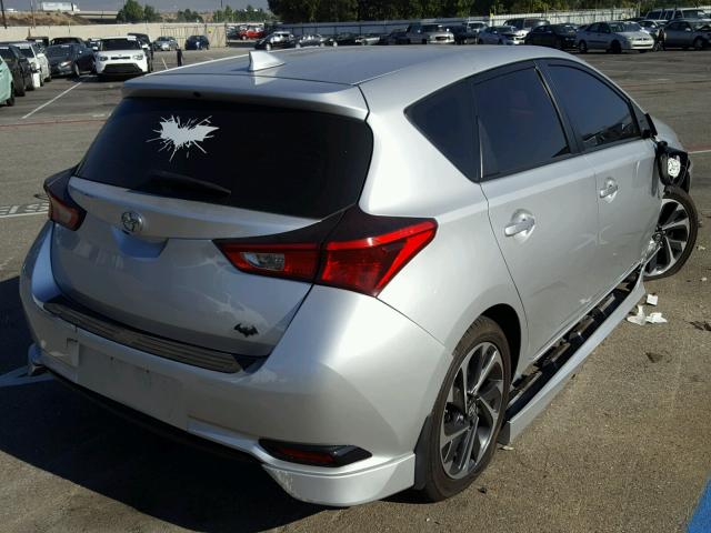 JTNKARJE9GJ502350 - 2016 TOYOTA SCION IM SILVER photo 4