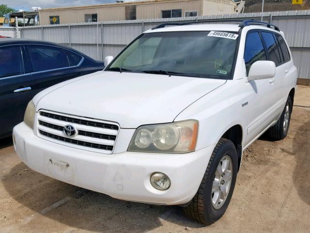 JTEGF21A610005524 - 2001 TOYOTA HIGHLANDER WHITE photo 2