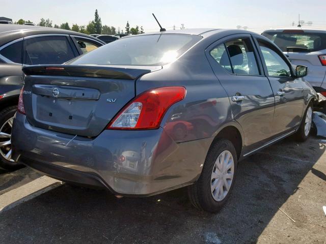 3N1CN7AP7KL851725 - 2019 NISSAN VERSA S SILVER photo 4