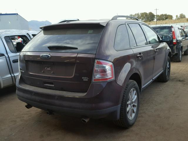 2FMDK48CX9BA62014 - 2009 FORD EDGE SEL BURGUNDY photo 4