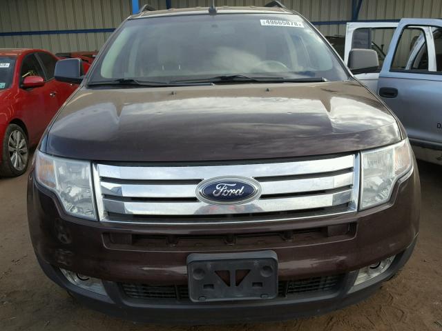 2FMDK48CX9BA62014 - 2009 FORD EDGE SEL BURGUNDY photo 9