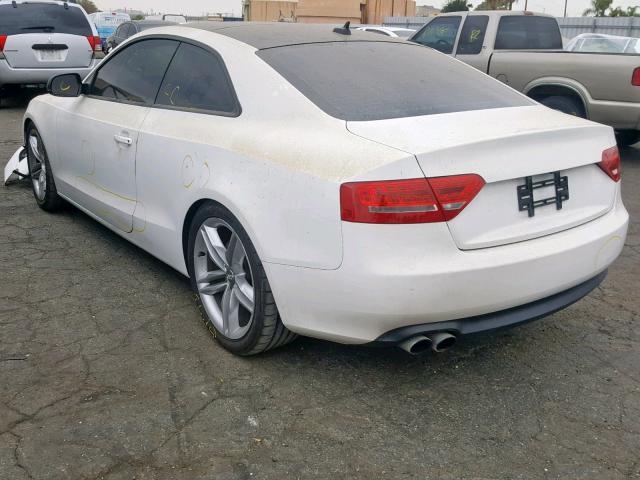 WAULFAFR9AA058642 - 2010 AUDI A5 PREMIUM WHITE photo 3