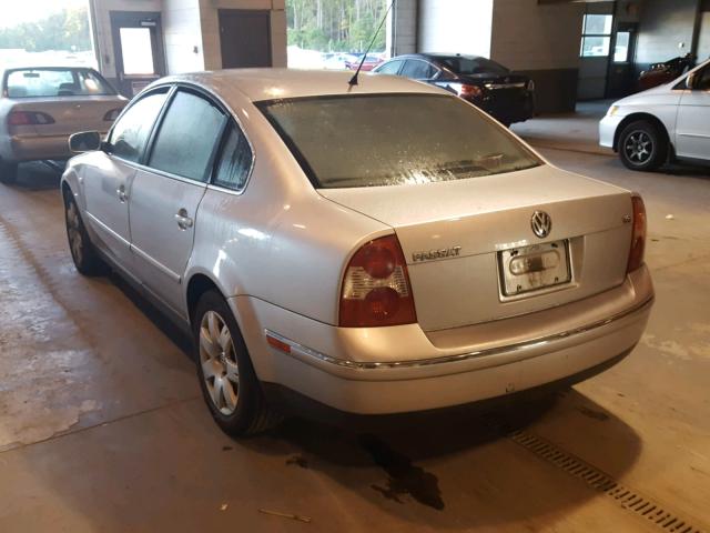 WVWRH63B83P258262 - 2003 VOLKSWAGEN PASSAT GLX SILVER photo 3