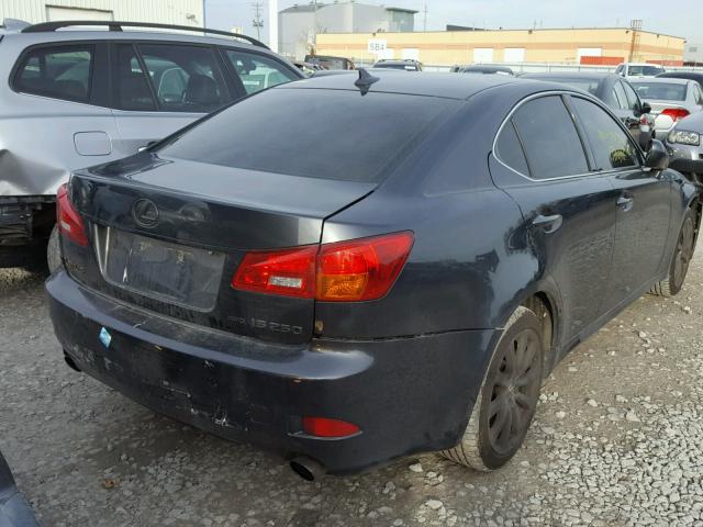 JTHCK262382020558 - 2008 LEXUS IS 250 BLACK photo 4