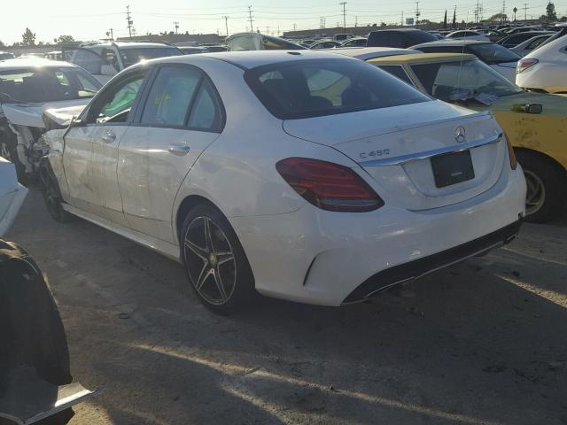 55SWF6EB7GU133483 - 2016 MERCEDES-BENZ C 450 4MAT WHITE photo 3