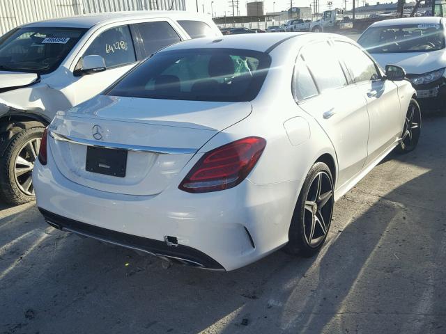 55SWF6EB7GU133483 - 2016 MERCEDES-BENZ C 450 4MAT WHITE photo 4