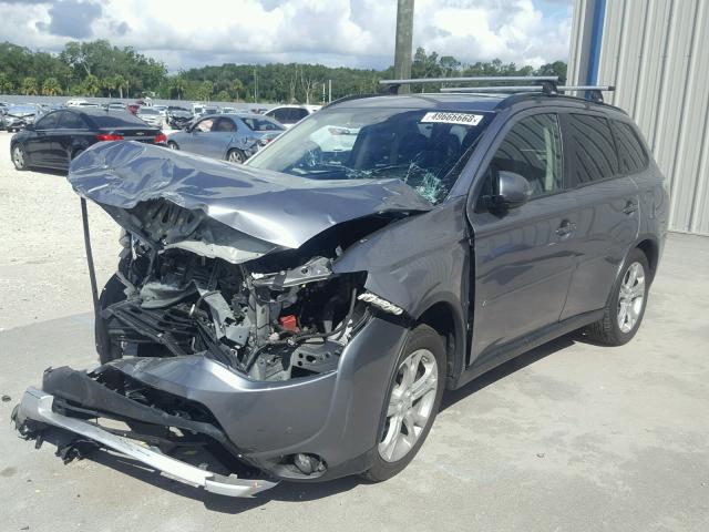 JA4AD3A38FZ014018 - 2015 MITSUBISHI OUTLANDER GRAY photo 2