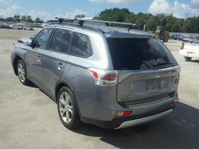 JA4AD3A38FZ014018 - 2015 MITSUBISHI OUTLANDER GRAY photo 3