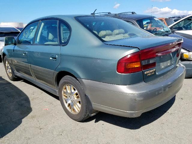 4S3BE896737202233 - 2003 SUBARU LEGACY OUT GREEN photo 3