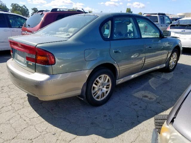 4S3BE896737202233 - 2003 SUBARU LEGACY OUT GREEN photo 4