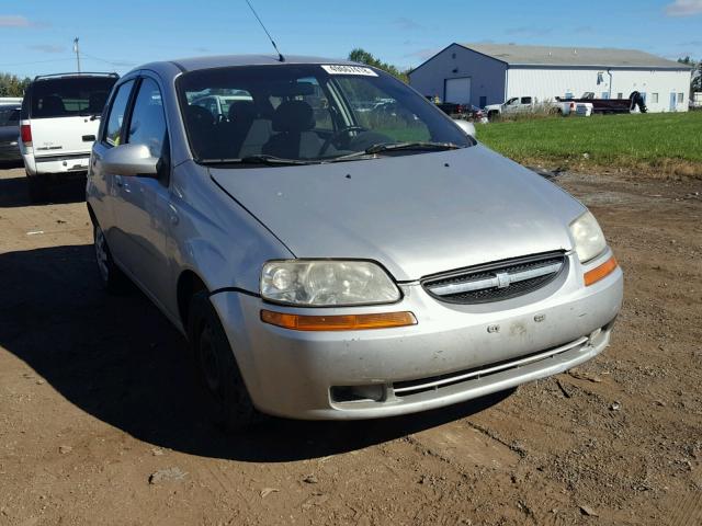 KL1TD66626B681377 - 2006 CHEVROLET AVEO BASE Gümüş foto 1