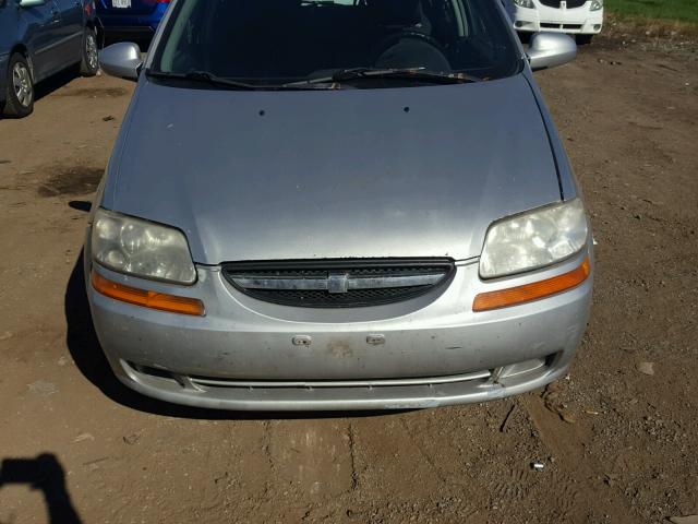 KL1TD66626B681377 - 2006 CHEVROLET AVEO BASE Gümüş foto 9