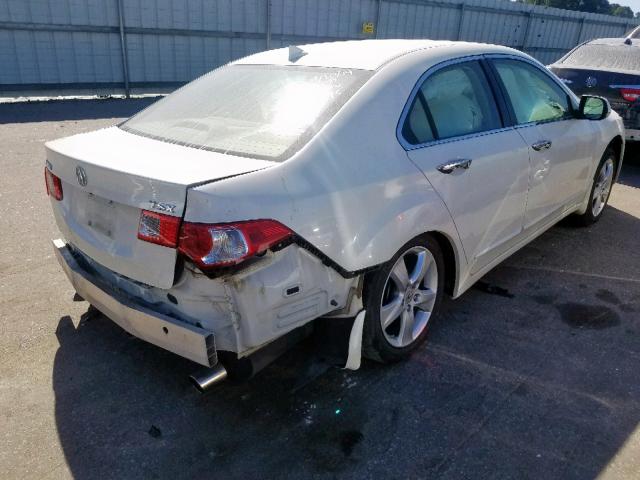 JH4CU2F67AC022911 - 2010 ACURA TSX WHITE photo 4