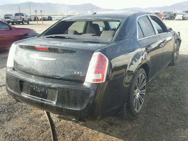 2C3CCABGXCH161142 - 2012 CHRYSLER 300 V6 BLACK photo 4