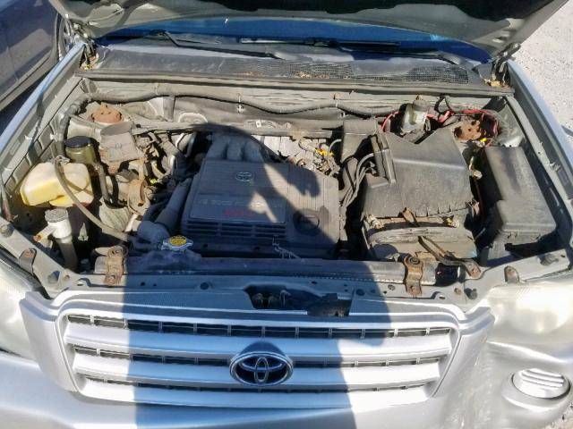 JTEHF21A930100280 - 2003 TOYOTA HIGHLANDER GRAY photo 7