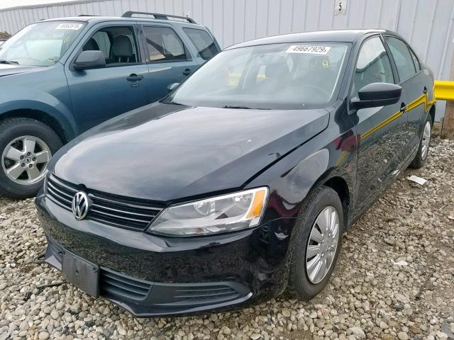 3VW2K7AJ0EM440577 - 2014 VOLKSWAGEN JETTA BASE 黑色 照片 2