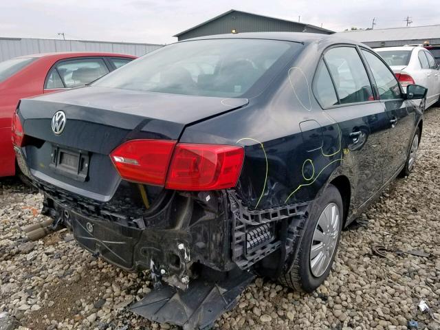 3VW2K7AJ0EM440577 - 2014 VOLKSWAGEN JETTA BASE 黑色 照片 4