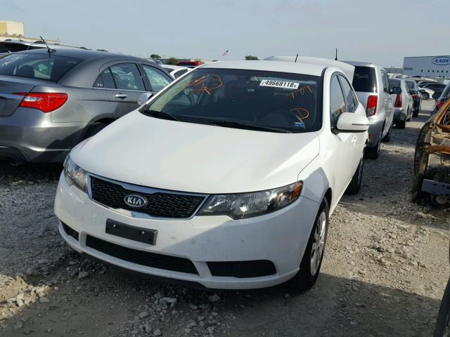 KNAFU4A25C5516008 - 2012 KIA FORTE EX WHITE photo 2