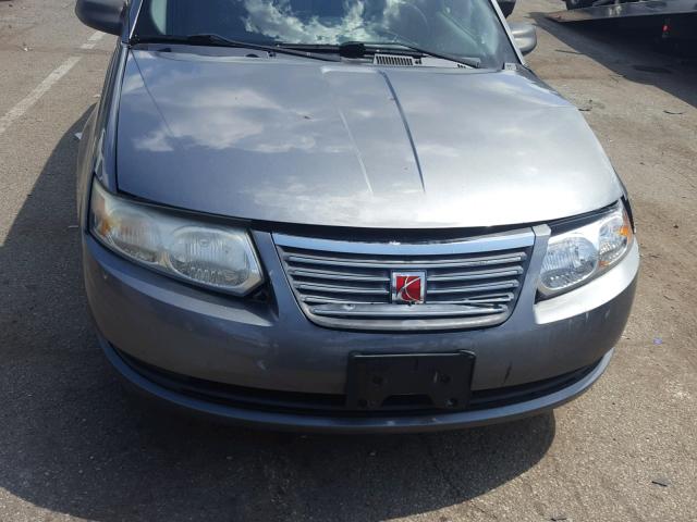 1G8AJ58F87Z185311 - 2007 SATURN ION LEVEL GRAY photo 9