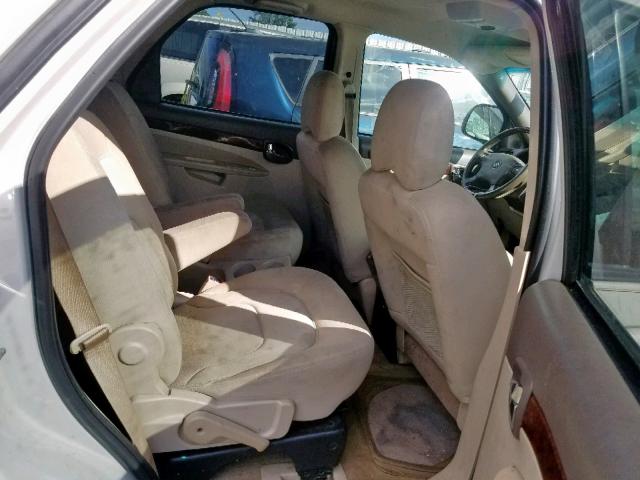 3G5DA03L96S643055 - 2006 BUICK RENDEZVOUS WHITE photo 6