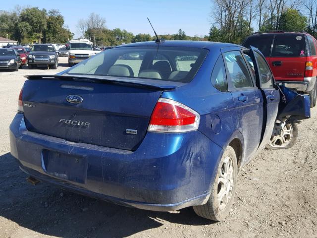 1FAHP36N69W229642 - 2009 FORD FOCUS SES BLUE photo 4