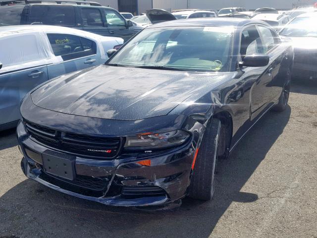 2C3CDXBG0GH247436 - 2016 DODGE CHARGER SE BLACK photo 2