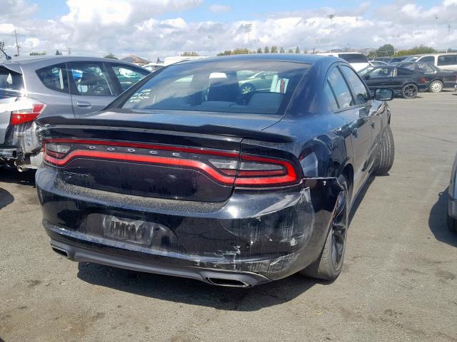 2C3CDXBG0GH247436 - 2016 DODGE CHARGER SE BLACK photo 4