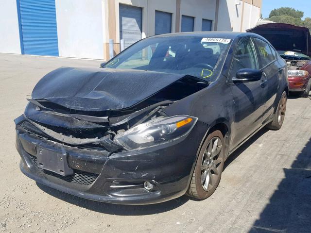 1C3CDFBB4FD200890 - 2015 DODGE DART SXT BLACK photo 2