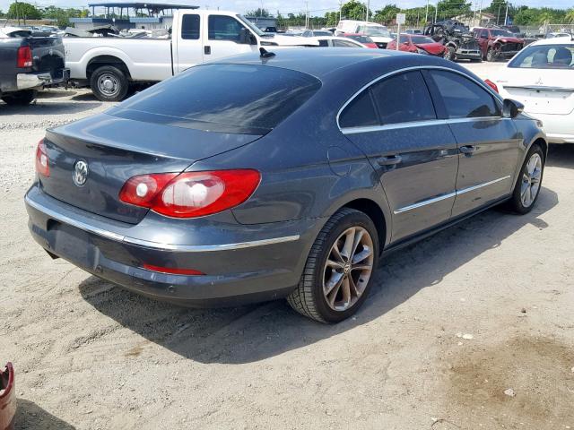 WVWHL73C59E545815 - 2009 VOLKSWAGEN CC LUXURY GRAY photo 4