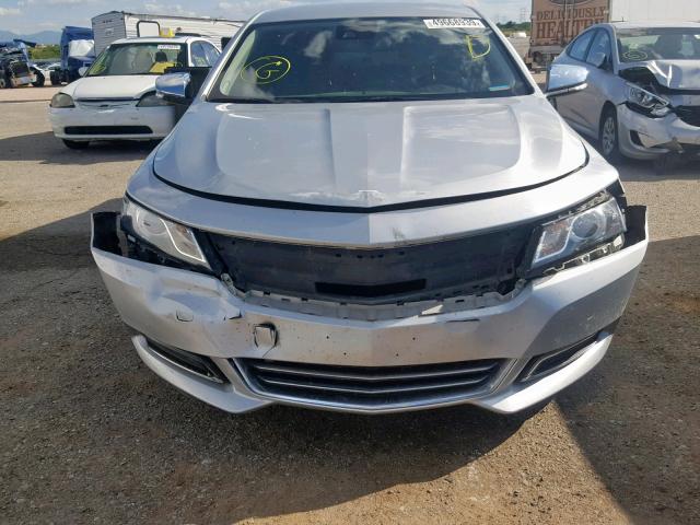 1G1155SL4FU113955 - 2015 CHEVROLET IMPALA LTZ SILVER photo 9