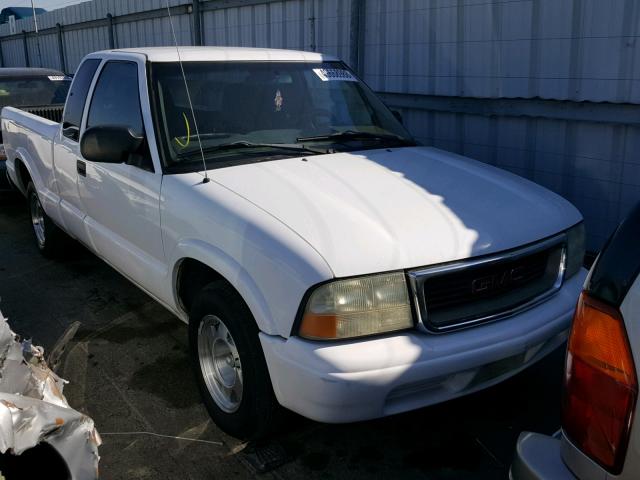 1GTCS19W728104154 - 2002 GMC SONOMA WHITE photo 1