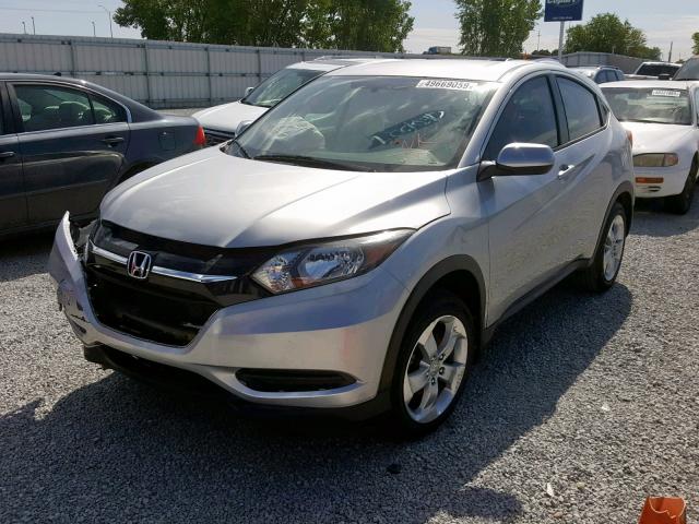 3CZRU6H31GM742597 - 2016 HONDA HR-V LX SILVER photo 2