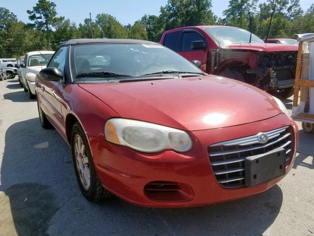 1C3EL75R65N631718 - 2005 CHRYSLER SEBRING GT RED photo 1